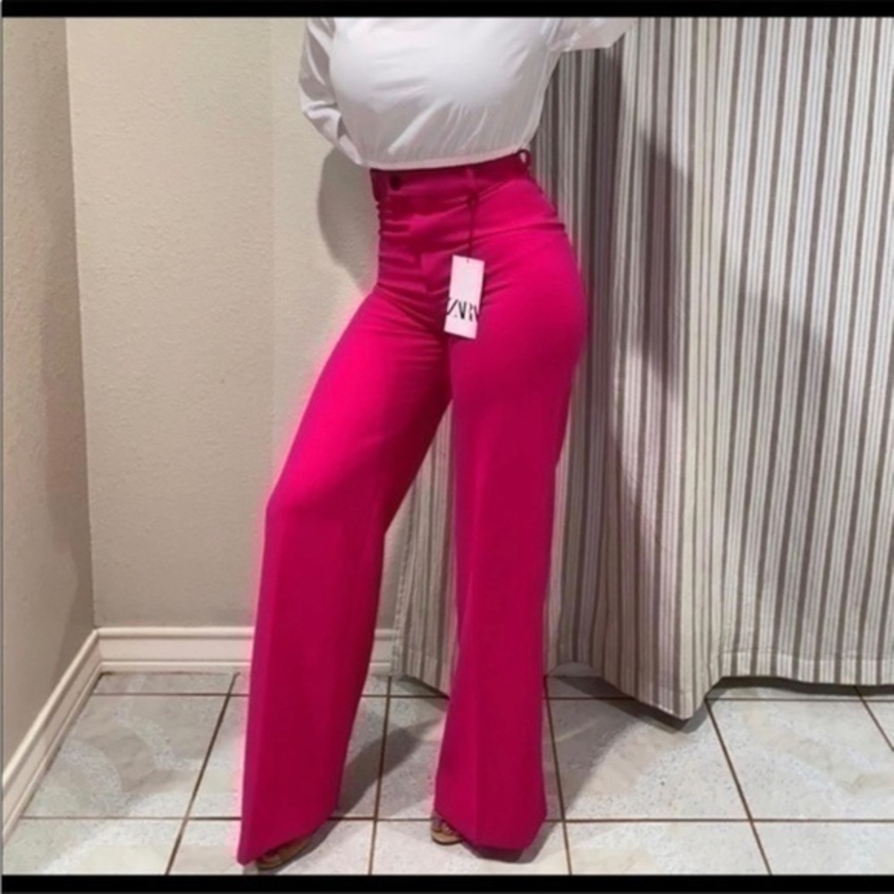 ZARA Full length pants Fuchsia 7385/951